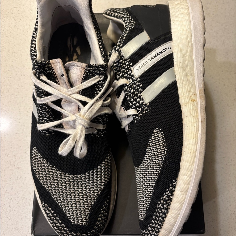 Yohji Yamamoto Monochrome Knit Sneakers